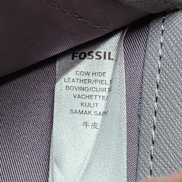 Fossil Green Zip Leather Wallet Wristlet - Picture 7 of 12